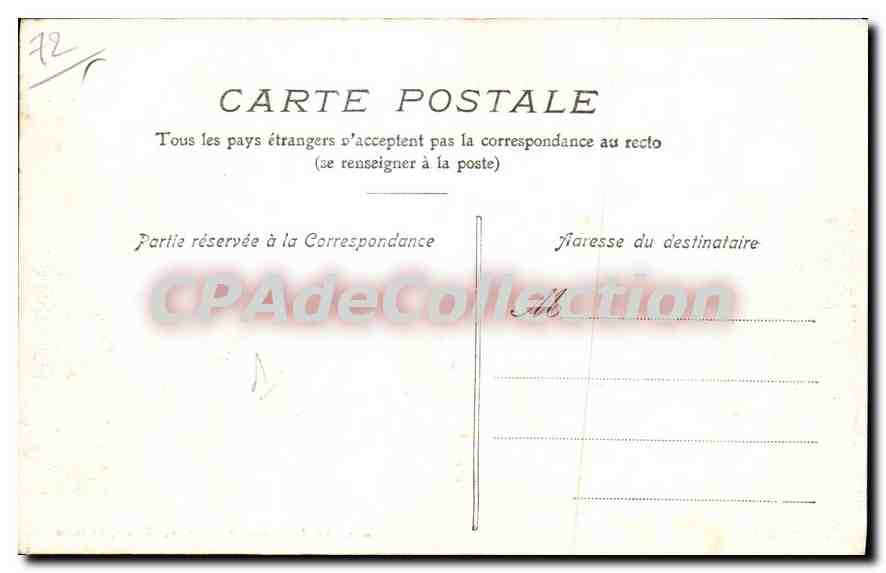 CPA Circuit de la Sarthe Vibraye Pont du Chemin de fer et route de la Ferte Bernard  — Rückseite