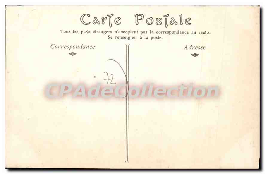 CPA Solesmes La Sarthe vers le Barrage  — Rückseite