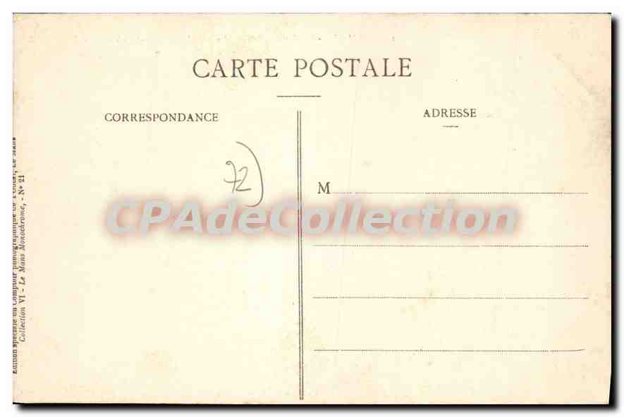 CPA Le Mans La Cathedrale St Julien style gothique Choeur du XIII siecle  — Rückseite