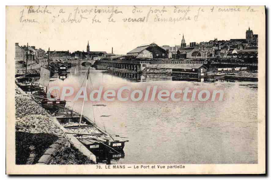 CPA Le Mans Le Pont et Vue partielle 