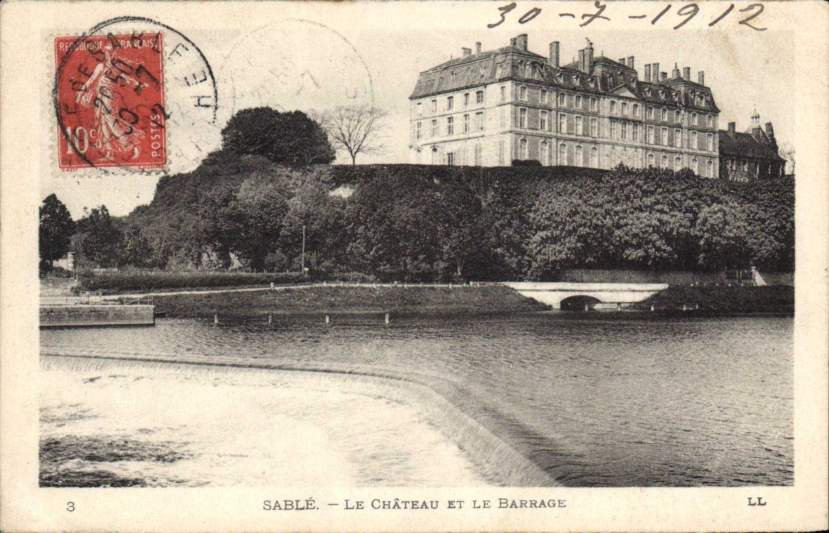 Sablé — Le Château et le Barrage — LL