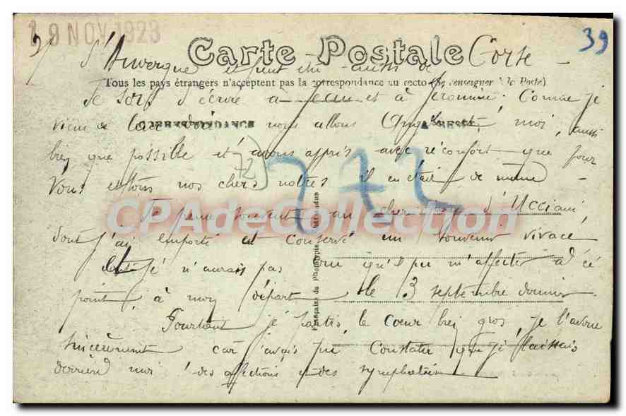 CPA Fresnay sur Sarthe Chateau de St Aubin  — Rückseite