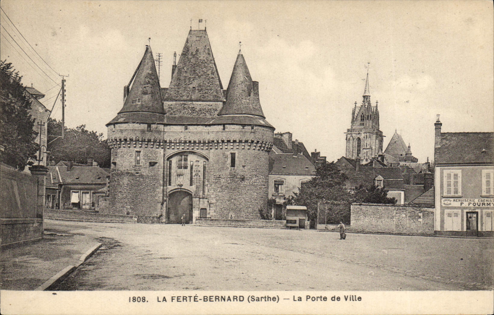 CPA La Ferte Bernard Sarthe La Porte de Ville 
