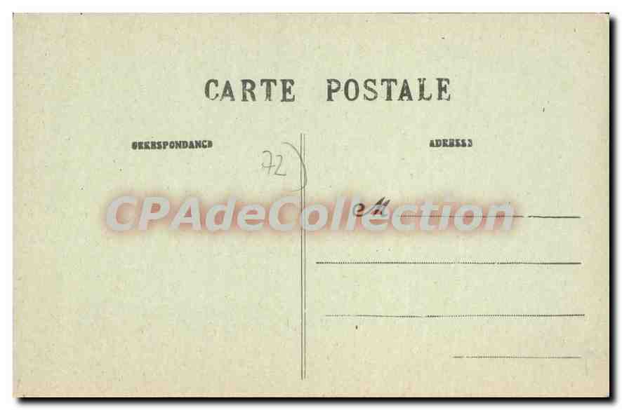 CPA La Ferte Bernard Sarthe Vieille Fontaine Estaminet — Rückseite