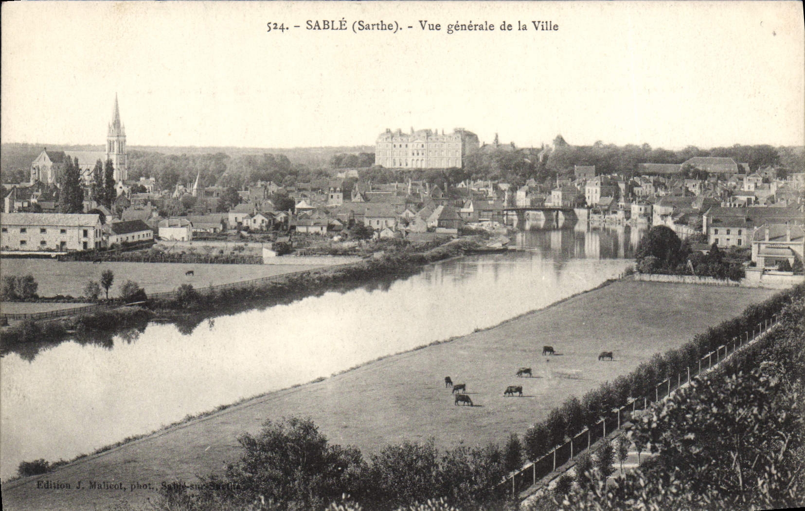 CPA Sable Sarthe Vue generale de la Ville 