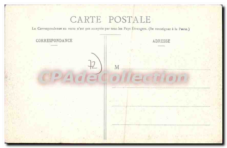 CPA Sable Sarthe Vue generale de la Ville  — Rückseite