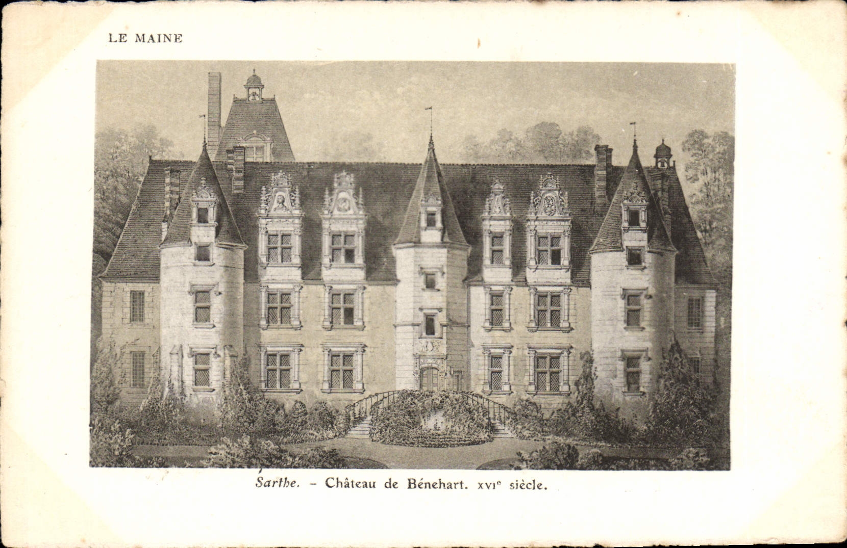 Schloss Bénéhart — Sarthe — 16. Jahrhundert — Ausgabe SUPRA Paris