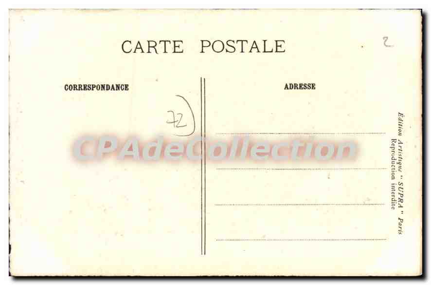 CPA Le Maine Chateau de Mondragon Sarthe  — Rückseite