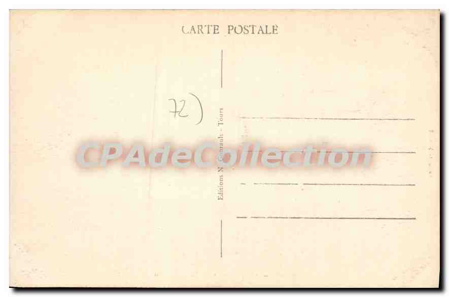 CPA Chahaignes Sarthe Les Bords du Loir  — Rückseite