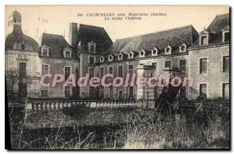 CPA Courcelles pres Malicore Sarthe Le vieux Chateau 