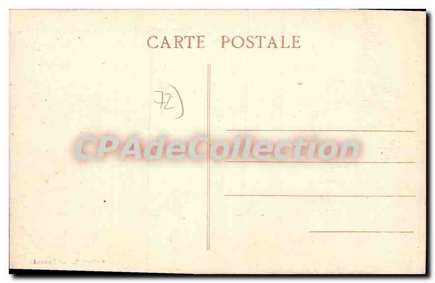 CPA Chahaignes Sarthe La Jaille cote nord  — Rückseite