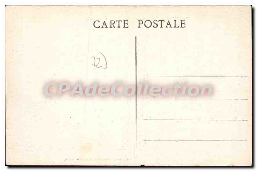 CPA Chahaignes Sarthe Chateau de Benehart  — Rückseite