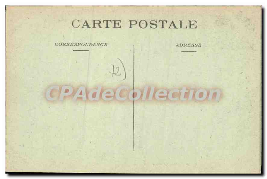 CPA Chaufour Sarthe Etang de la Denisiere  — Rückseite