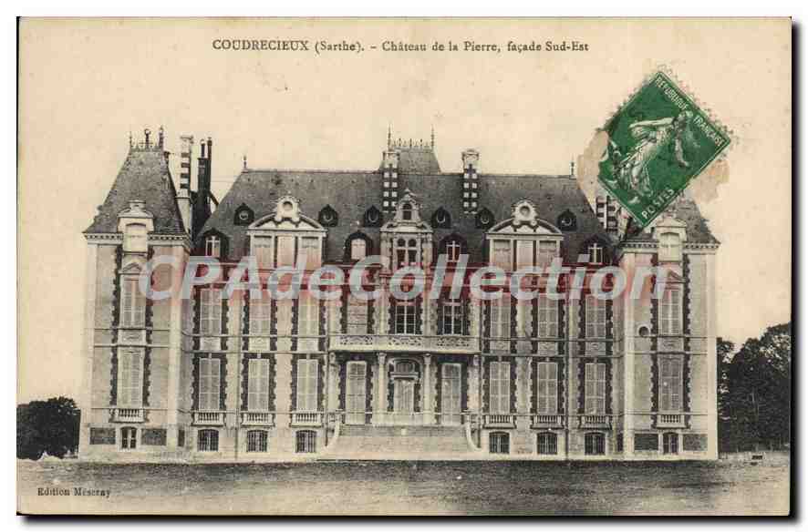 CPA Coudrecieux Sarthe Chateau de la Pierre facade sud est 