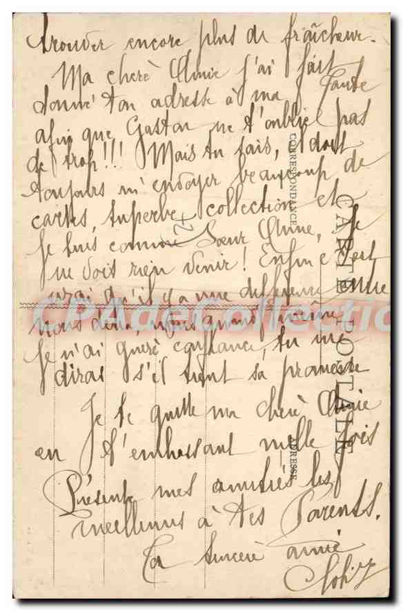 CPA Coudrecieux Sarthe Chateau de la Pierre facade sud est  — Back