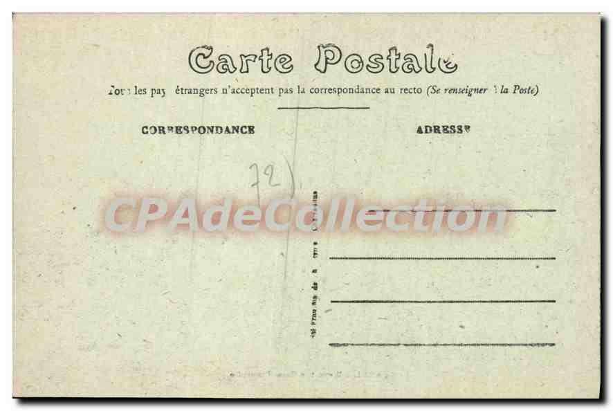 CPA Lhomme Chateau de Benehart  — Rückseite