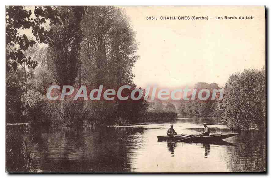 CPA Chahaignes Sarthe Les Bords du Loir 