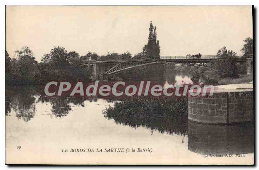 CPA Le Bords de la Sarthe à la Raterie 