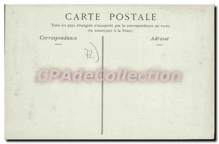 CPA Le Bords de la Sarthe à la Raterie  — Rückseite