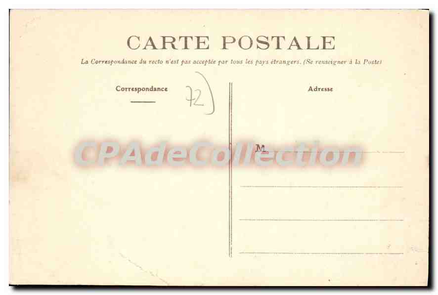 CPA Besse sur Braye Chateau de Courtanvaux vue de face  — Rückseite