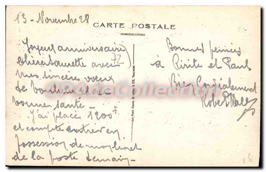 CPA Champagne Un coin de l'Huine  — Rückseite