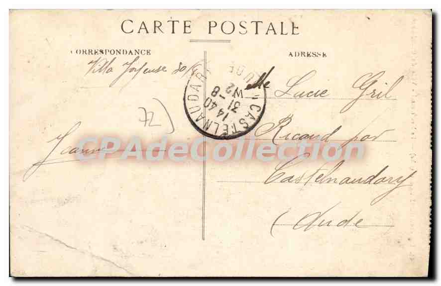 CPA La Grand Luce Sarthe Le Neufmesnil Villa du Grand Luce  — Rückseite