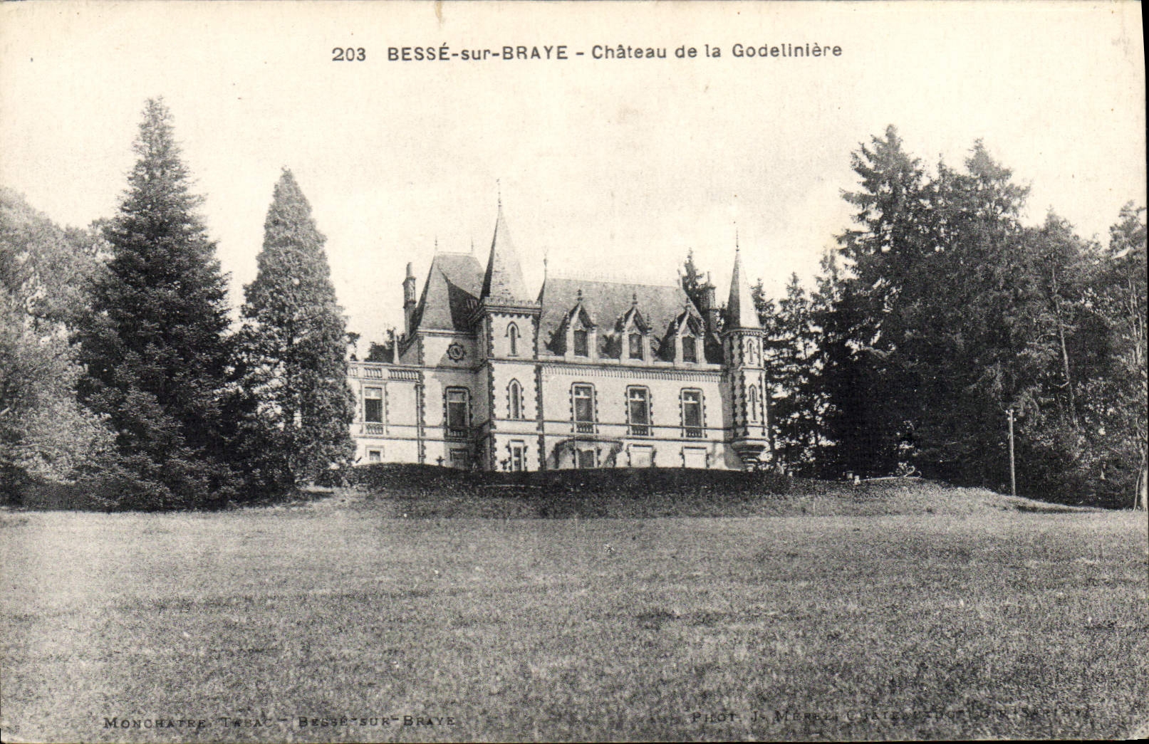 CPA Besse sur Braye Chateau de la Godeliniere 