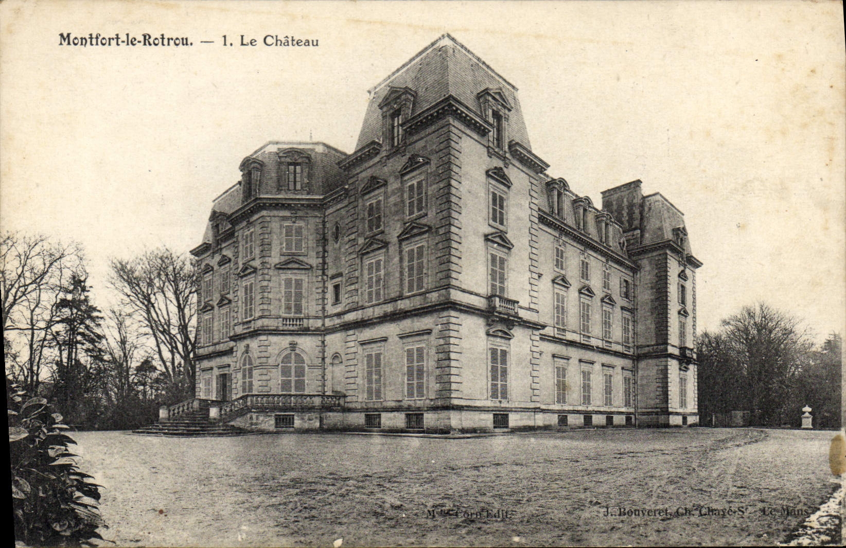 CPA Montfort le Rotrou Le Chateau 