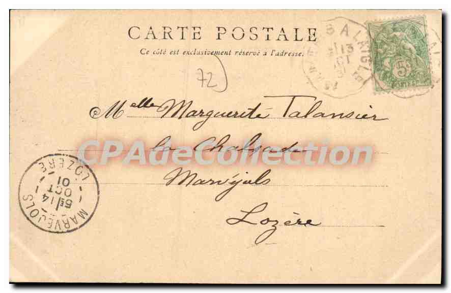 CPA Le Mans Maison dite de la Reine Berengere  — Verso