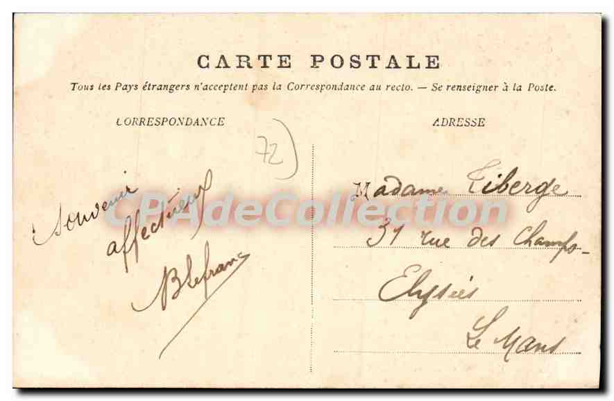 CPA Champagne Le Pont et l'Ile  — Rückseite