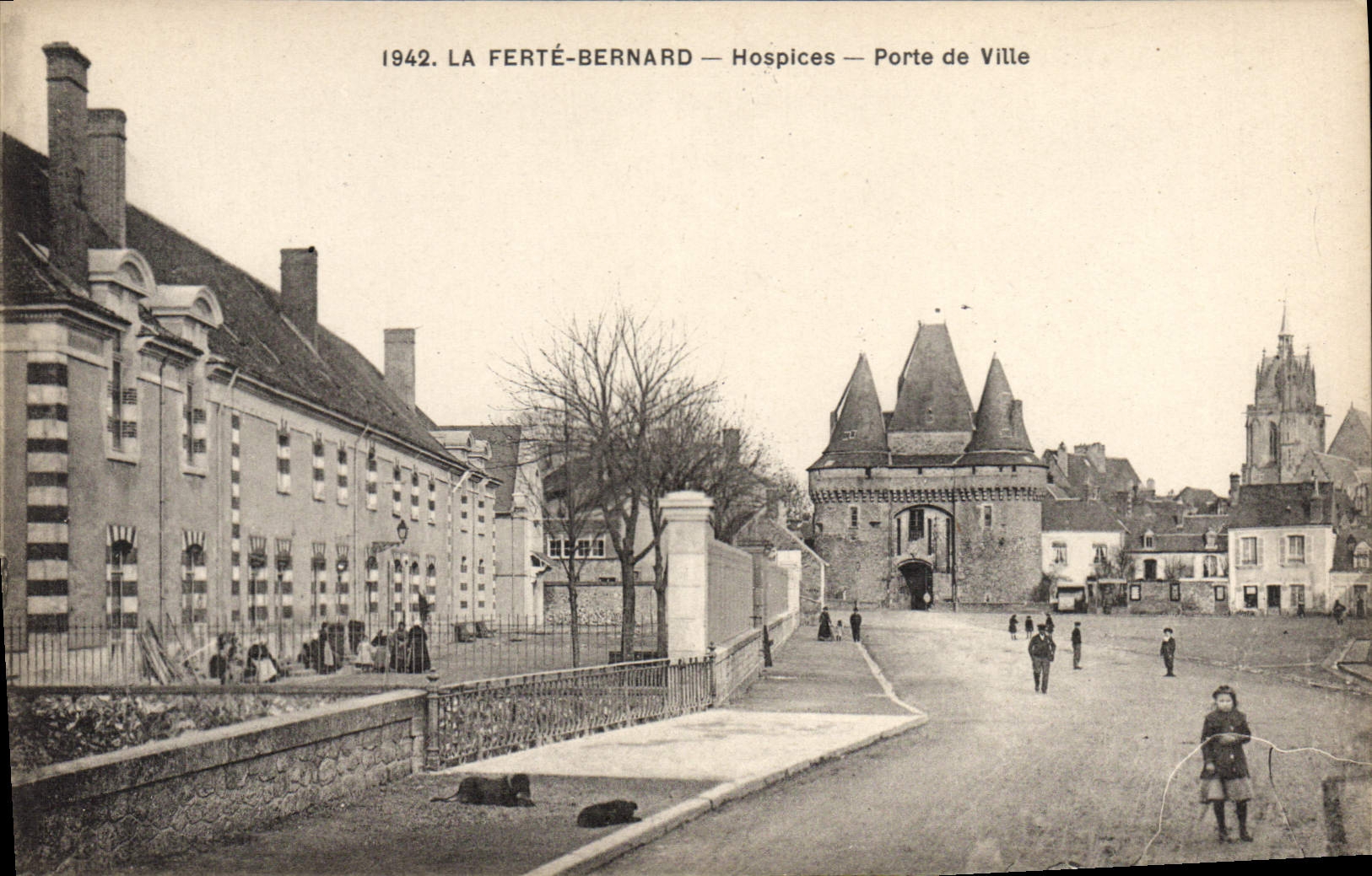CPA La Ferte Bernard Hospices Porte de Ville 