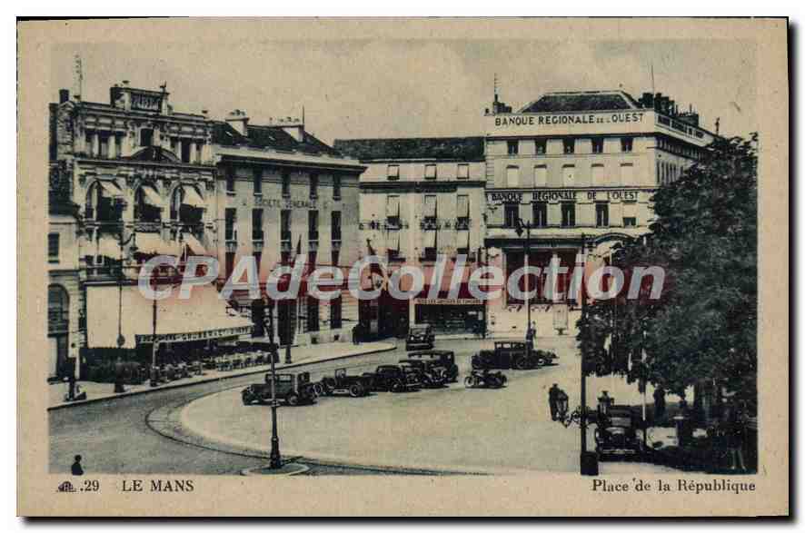 CPA Le Mans Place de la Republique 