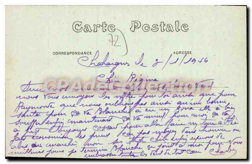 La Chartre-sur-le-Loir — Vue Partielle — J. Bouterse, Chevry-Saint-Mans — Reverso