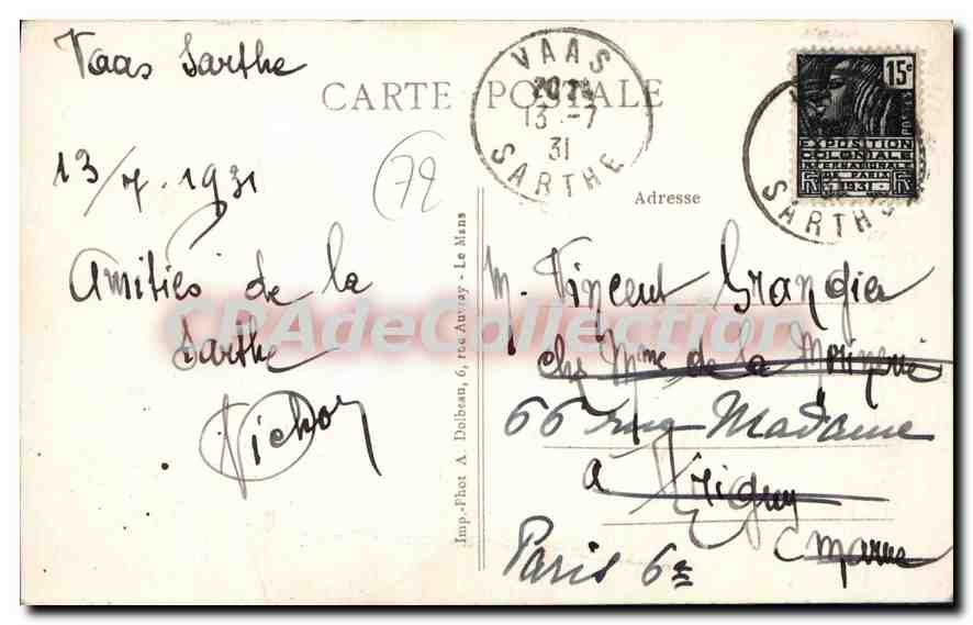CPA Costumes Sarthois pointe dans mon sabiau veux tu que je te l'enfonce ? — Rückseite