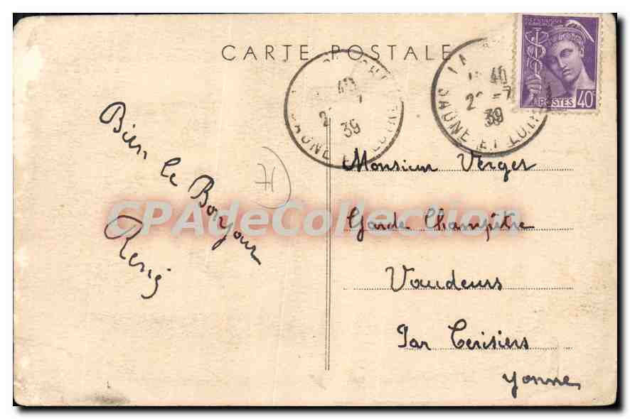 La Guiche (S.-et-L.) — Le Bourg (411 m. d'alt.) — CPAdeCollection — Reverso