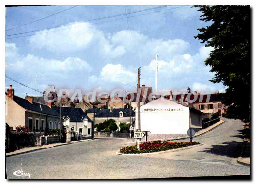 CPSM Chantenay Villedieu Entree du Bourg 