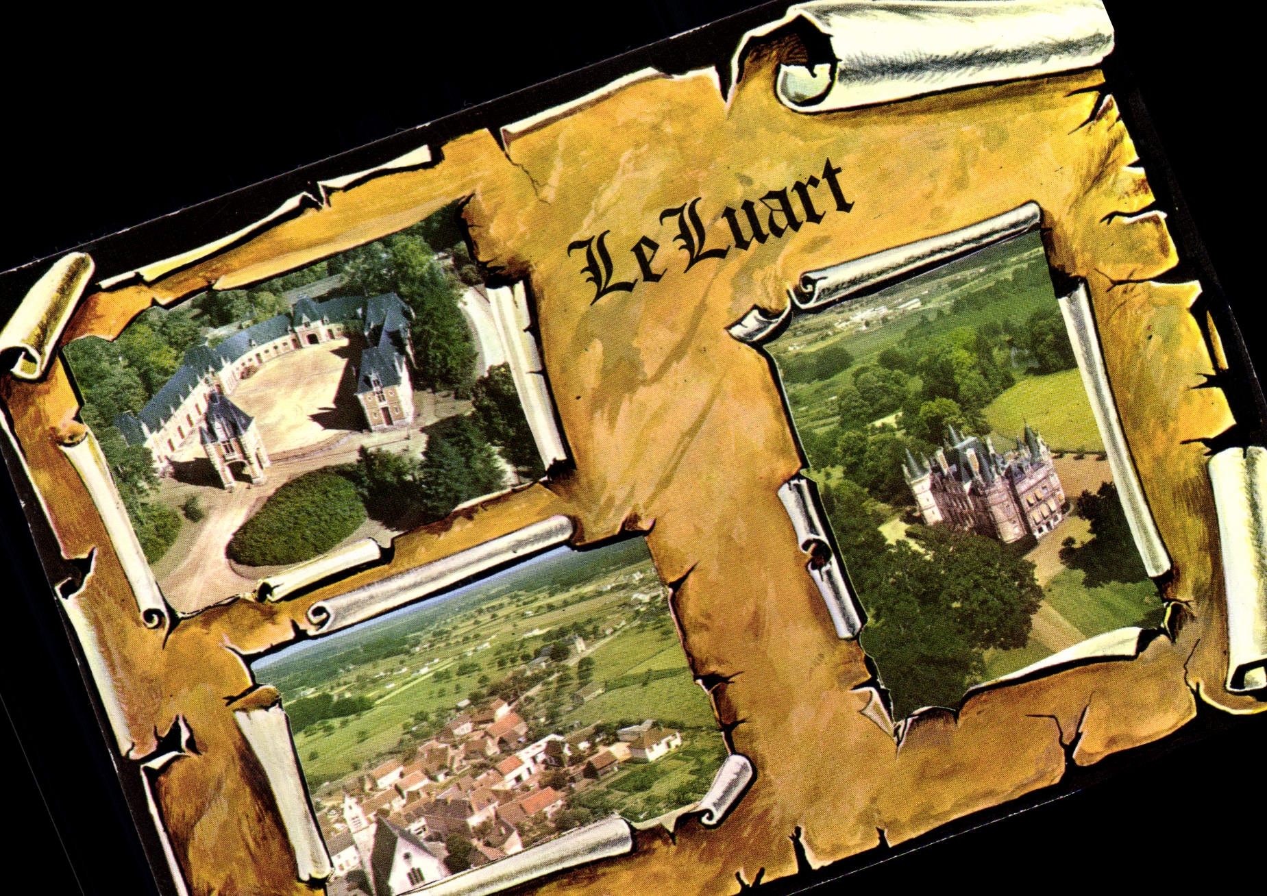 Le Luart (Sarthe) — Château et village — Combière Imprimeur Mâcon