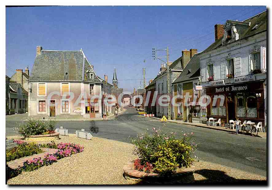 CPSM Jupilles Sarthe Place Ricordeau 