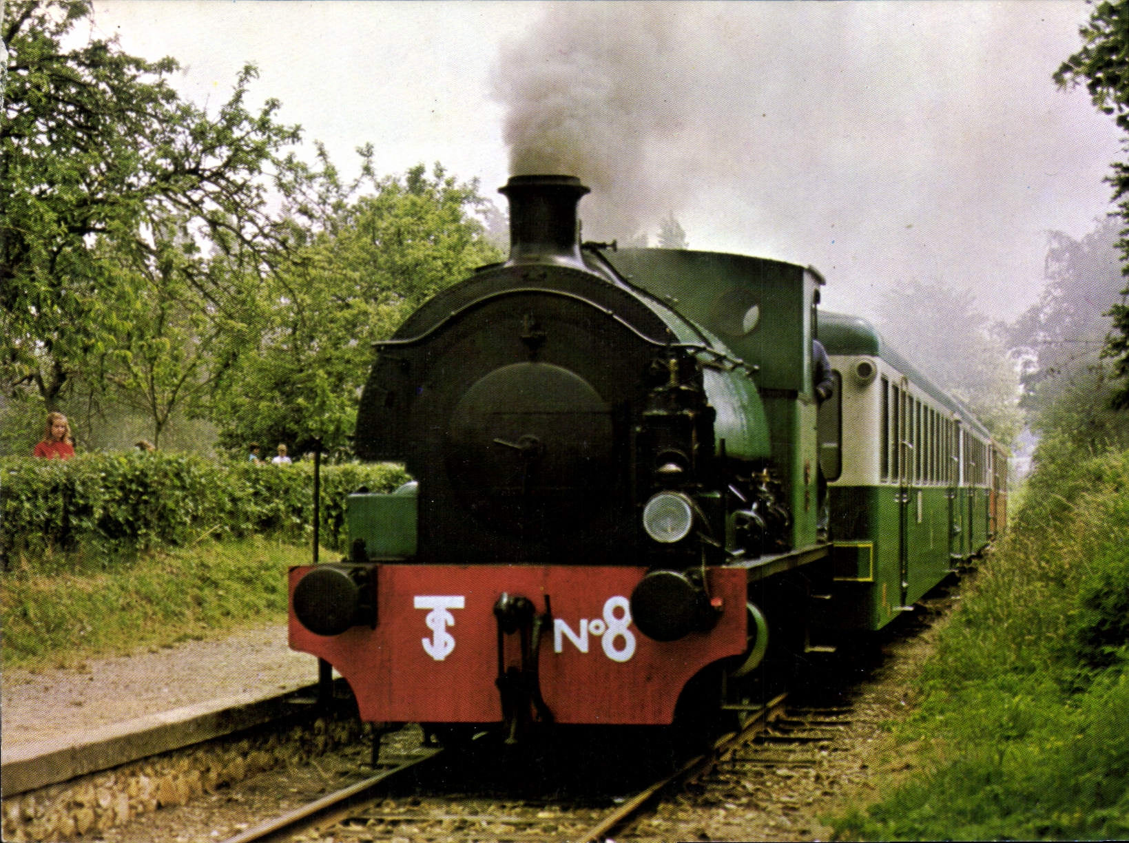 CPSM Transvap Chemin de Fer Touristique de la Sarthe Gare de Connerre Beille Connerre Locomotive 020