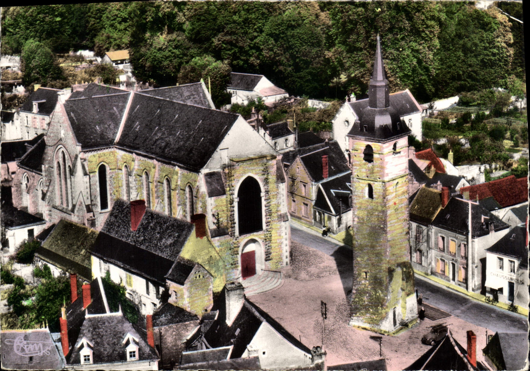 Bessé-sur-Braye — Die Kirche und die Turm (15. Jahrhundert) — Combiér, Imp. Mâcon