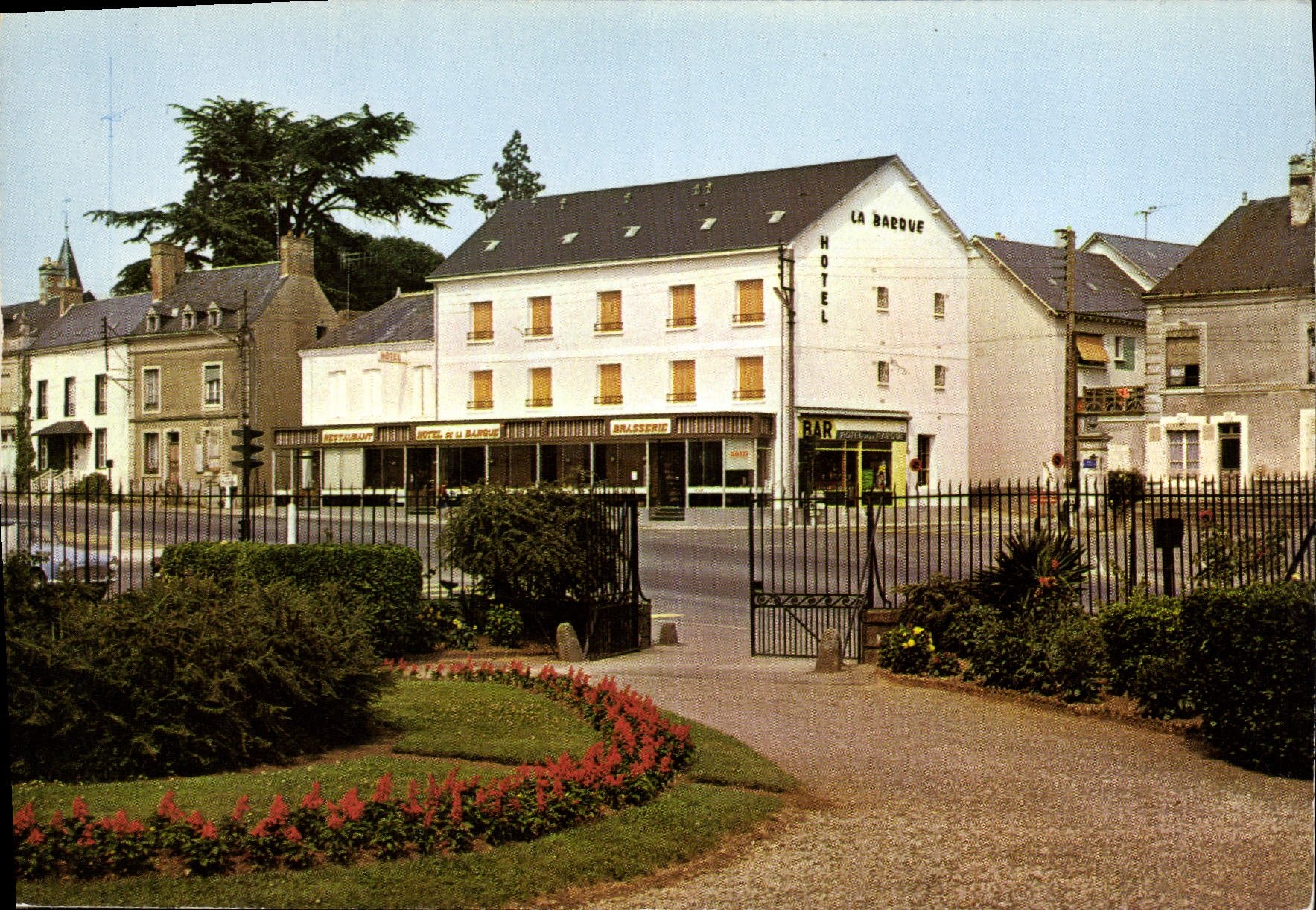 CPSM Beaumont sur Sarthe Hotel restaurant La Barque 