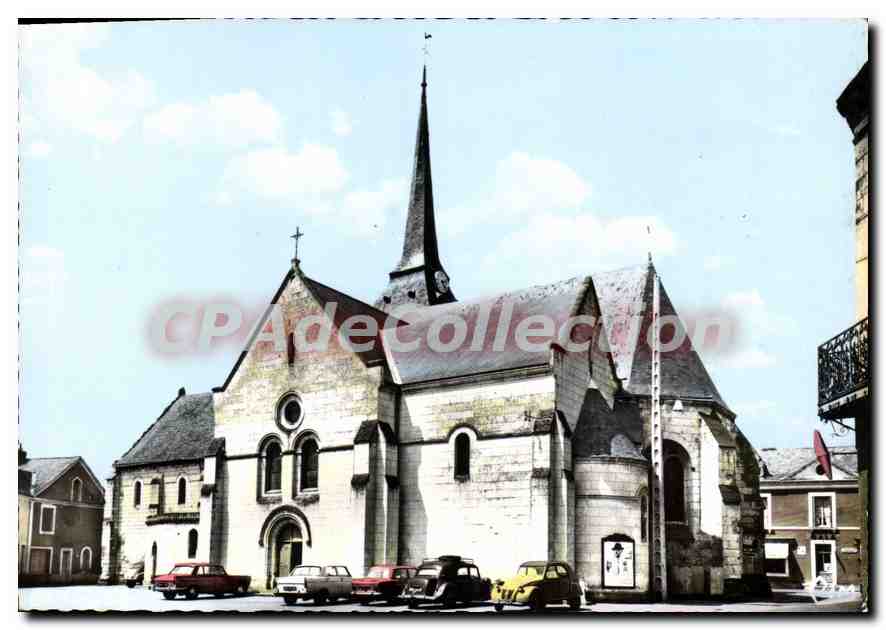CPSM Aubigne Racan Sarthe l'Eglise 