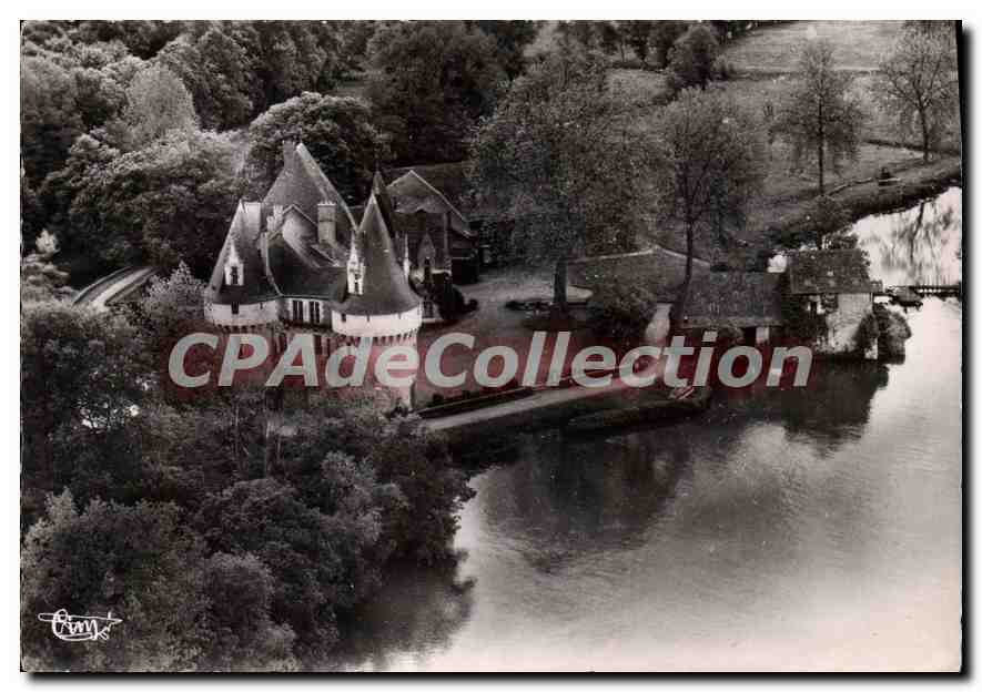 CPSM Bazouges sur Loir Sarthe Vue aerienne Le Chateau Bazouges 