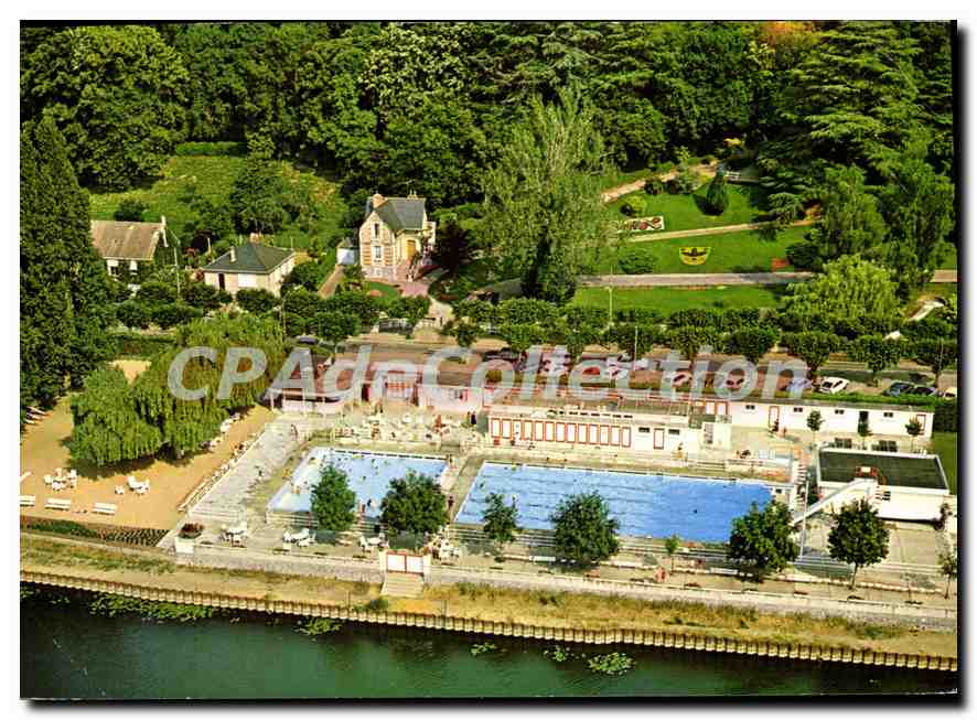 CPSM Sable Sarthe La Piscine et le jardin public 