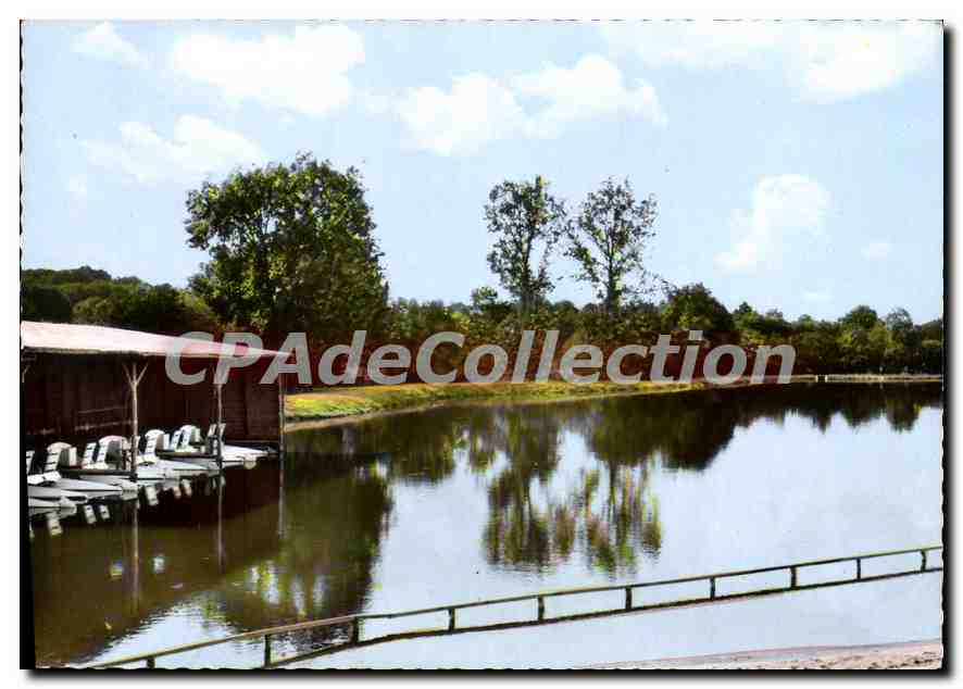 CPSM Semur en Vallon Sarthe Le Plan d'eau 
