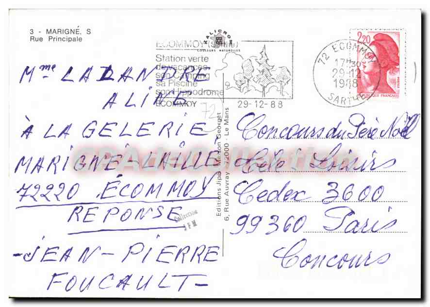 Écommoy — rue principale — Éditions J.F. Georget — Reverso