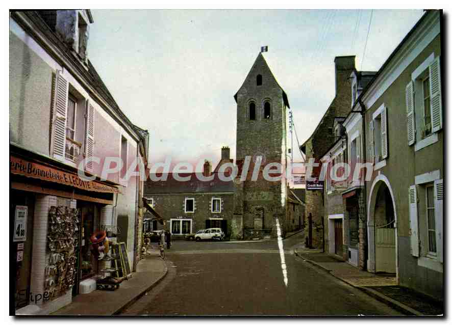 CPSM Parce Sarthe Tour de l'ancienne eglise 