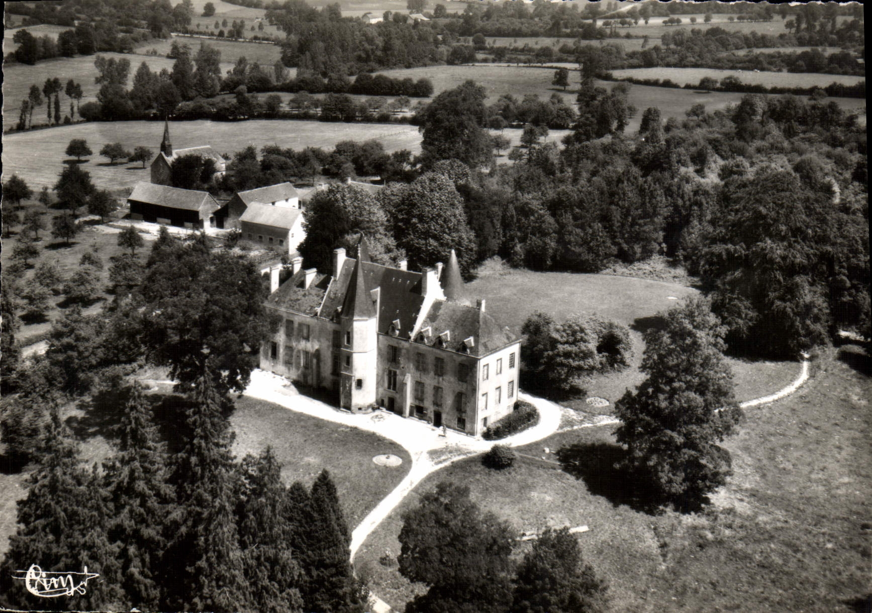 CPSM St Remy du Plain Sarthe chateau du Val 