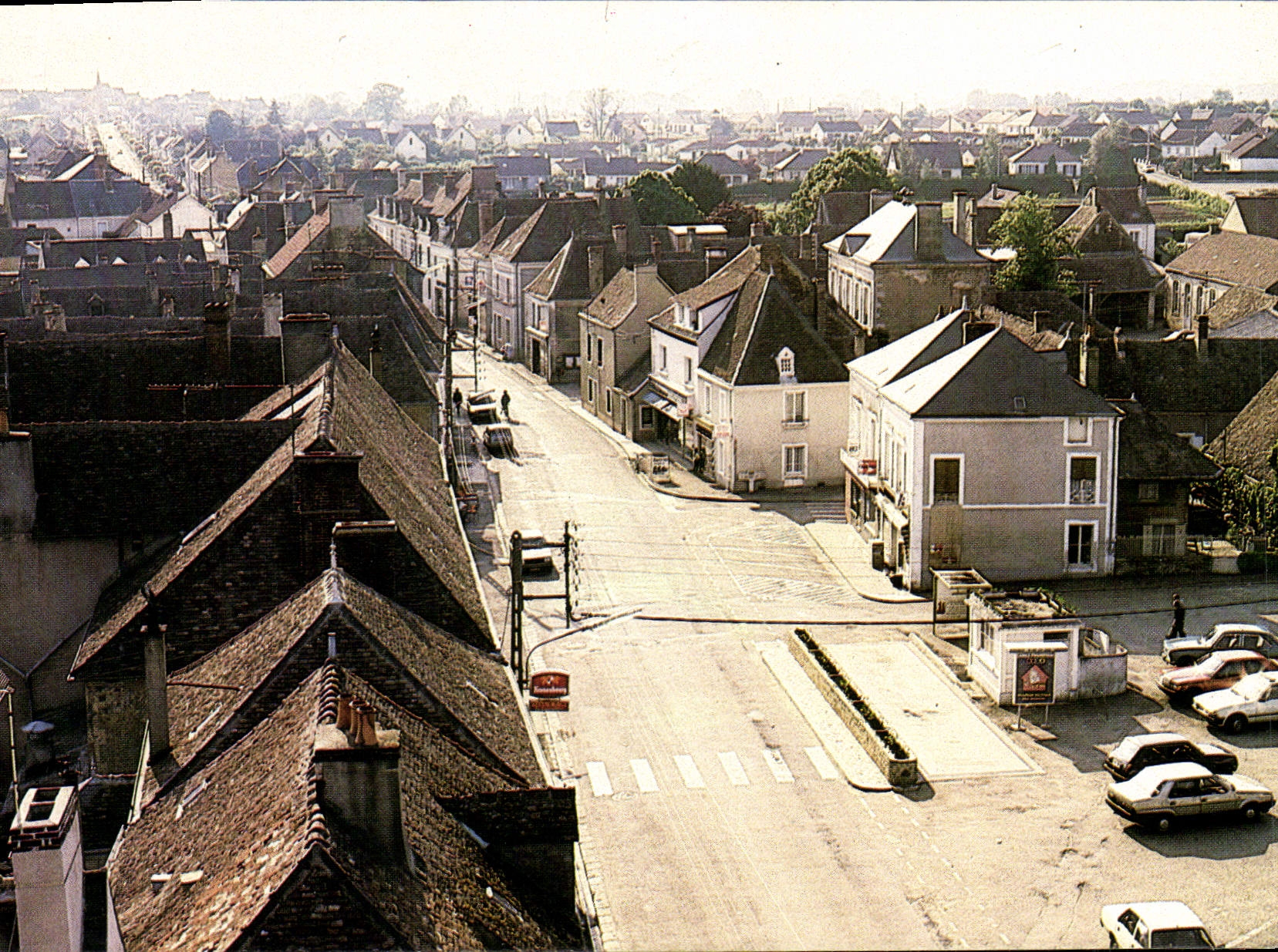 CPSM St Cosme en Vairais vue du Clocher 