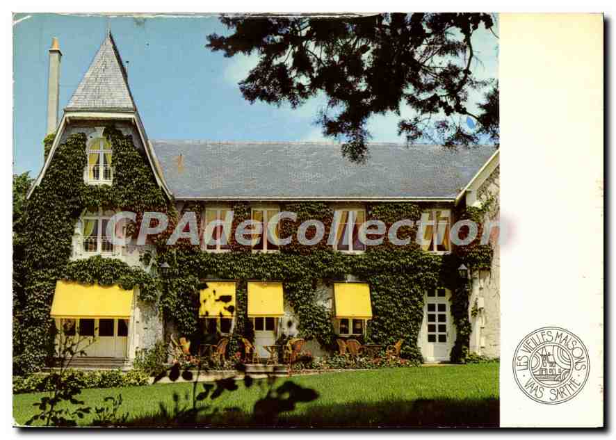CPSM Les Vieilles Maisons hotel restaurant Vaas Sarthe 